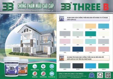 3B-800 SƠN CHỐNG THẤM MÀU ĐÀN HỒI KHÁNG TIA TỬ NGOẠI (GỐC ACRYLIC)