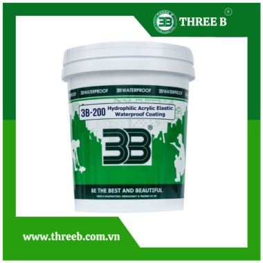 3B-200 DUNG DỊCH CHỐNG THẤM ACRYLIC TÍNH ĐÀN HỒI (GỐC XI MĂNG)