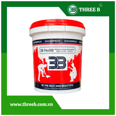 3B-FLEX300 HỢP CHẤT CHỐNG THẤM ACRYLIC ĐÀN HỒI 2 THÀNH PHẦN (GỐC XI MĂNG)